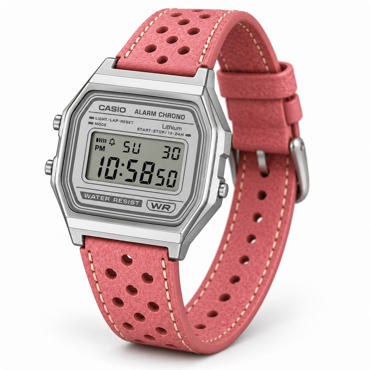 CASIO A158WEA-7DF Pinkwom by PingWatches